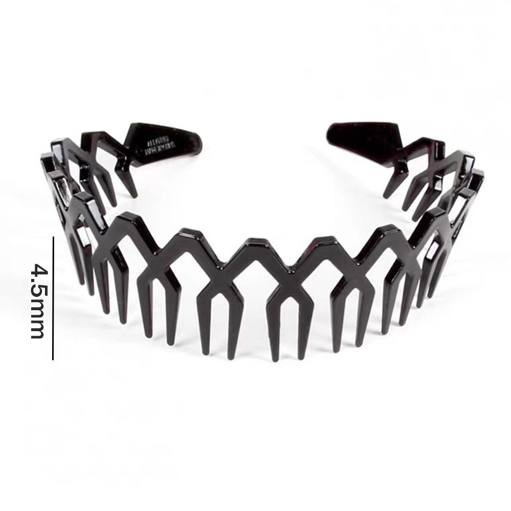 4Pcs Plastic Zigzag Hairband Makeup Headband Hair Hoop High-quality Teeth Hair Band  Washing Face