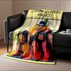 A clown with children smiling and hugging in a colorful, cheerful setting. for all seasons blanket lunch break throw gift