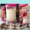 Versatile Purple Batter Dispenser Cup With Modern Design For Easy Baking And Cooking