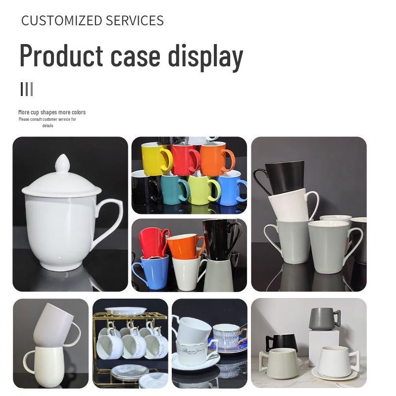 Ceramic Cups: Solid Colors for Hotels & Guesthouses - Versatile Coffee & Milk Mugs
