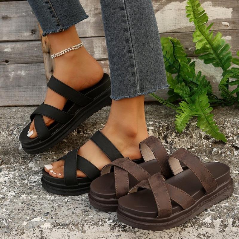 Large size platform slippers women's summer TEA explosion sandals women