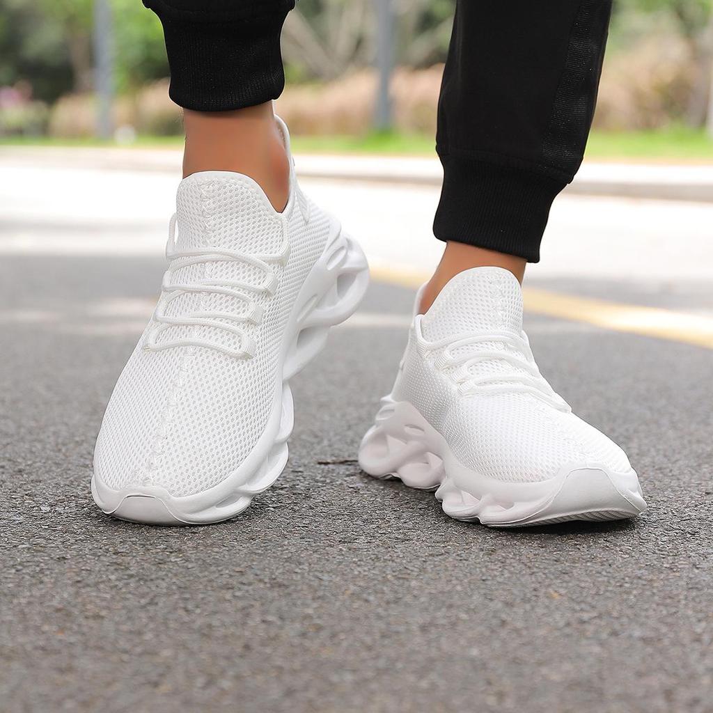 Freizeit-Sportschuhe aus Mesh für Herren in großen Größen – Leicht, stoßdämpfend, weiche, gedrehte Sohle zum Laufen