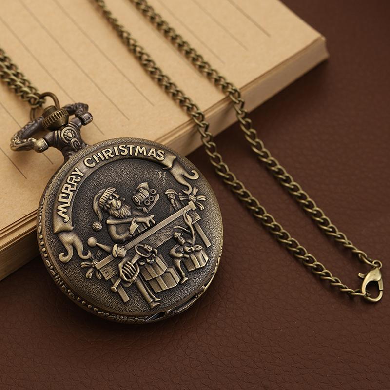 Ceasuri de buzunar pentru bărbați la modă, cuarț, ceas de buzunar pentru bărbați, cadou de Crăciun, colier cu pandantiv, ceasuri de buzunar, alegerea ideală pentru cadouri pentru bărbați și femei