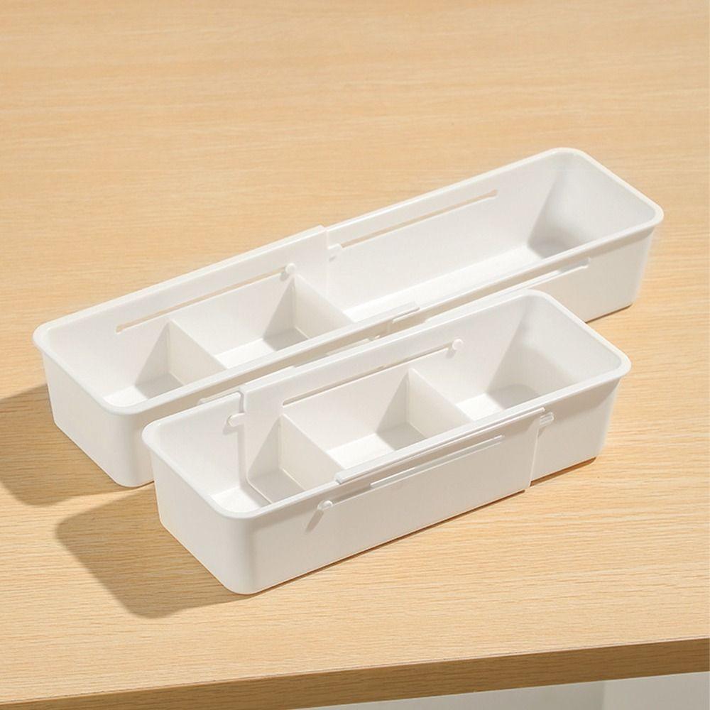 Large Capacity Retractable Storage Box Cosmetics Box  for Stationery Medicine Sundries Separation