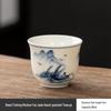 Hand-Painted Retro Ceramic Kung Fu Tea Cup Set