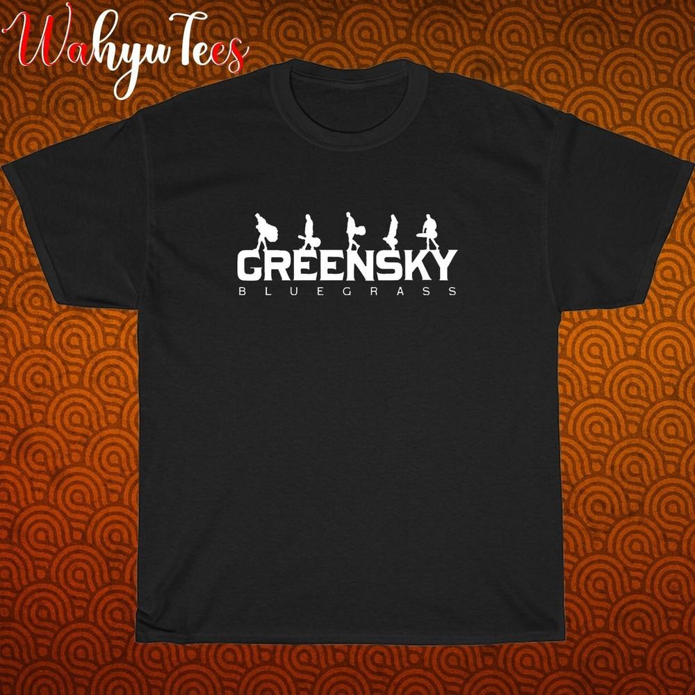 Новый!  Лучший Логотип Greensky Bluegrass Черный Серый Темно-синий Белый Размер S-5XL Унисекс Футболка 3XL