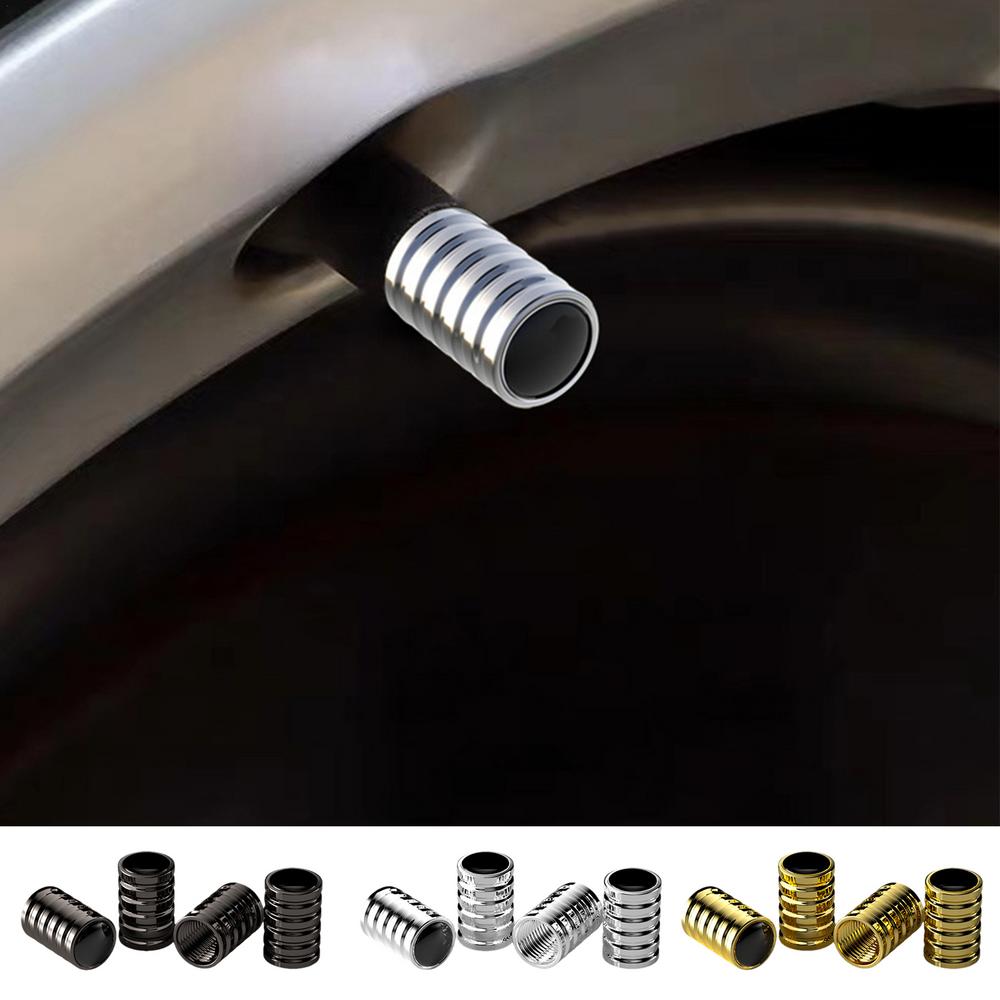 Tire Valve Caps 4pcs Tire Air Caps Valve Stem Covers Car Tire Valve Stem Caps Dustproof Tire Valve Covers Wheel Caps for Car