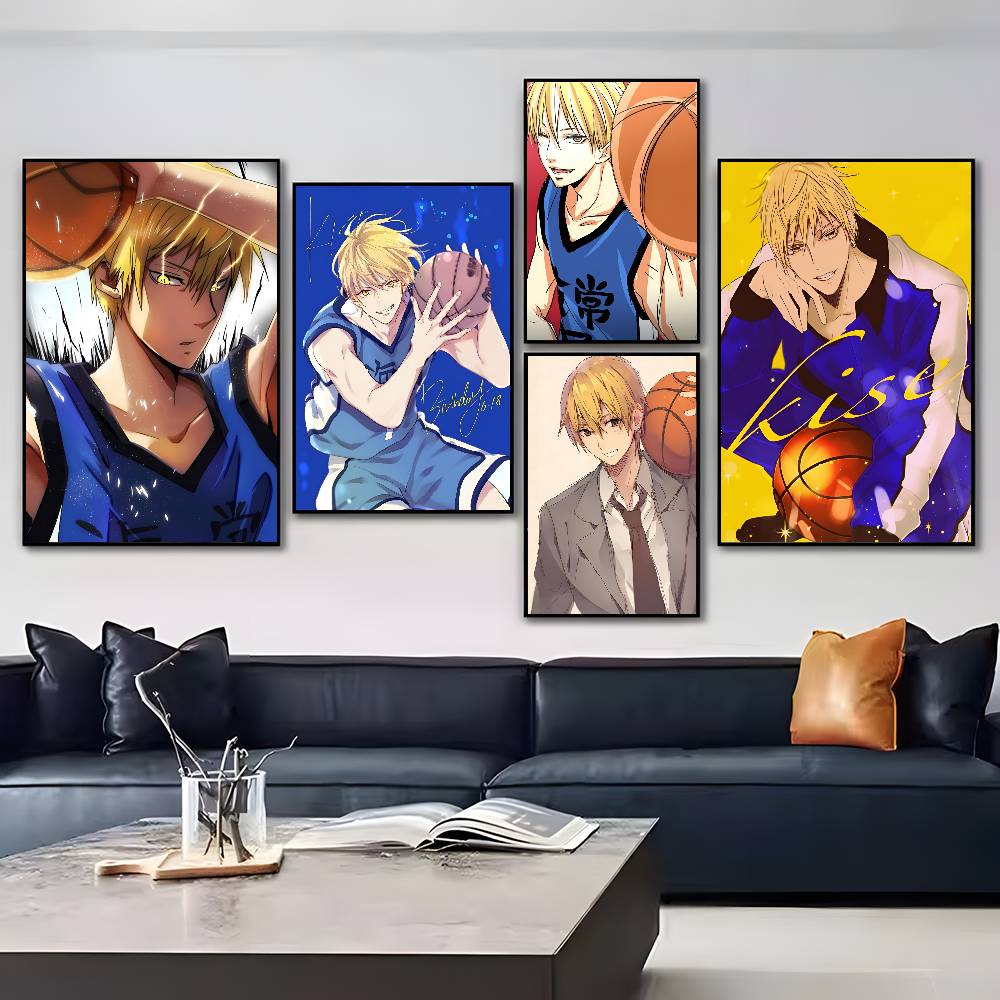 Anime Kuroko's Basketball Kise Poster Adesivo Stampa Impermeabile Arte da Parete per Soggiorno Camera da Letto Decorazioni per la Casa