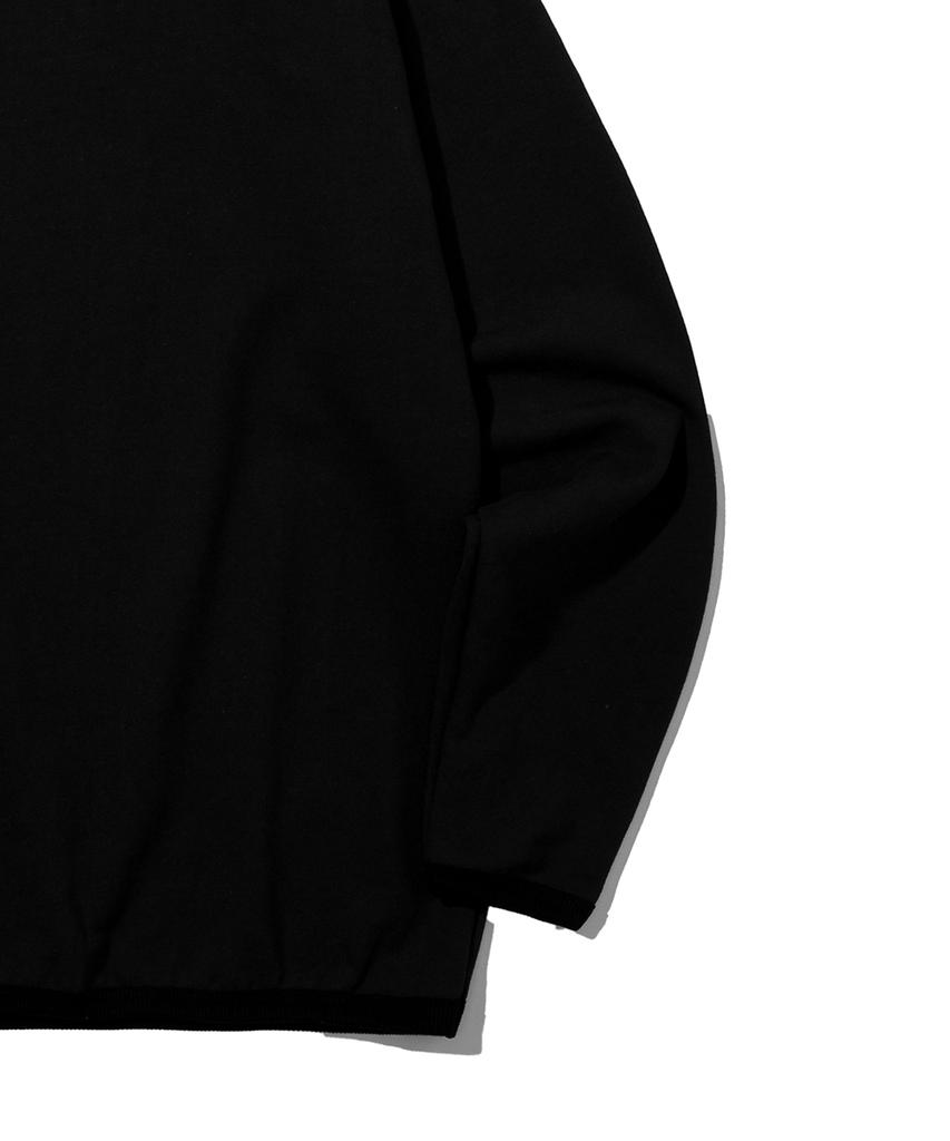 Seinteukeulu Warm-Up Heavy Terry Turtleneck Plain Sweatshirt Whp-869 Black
