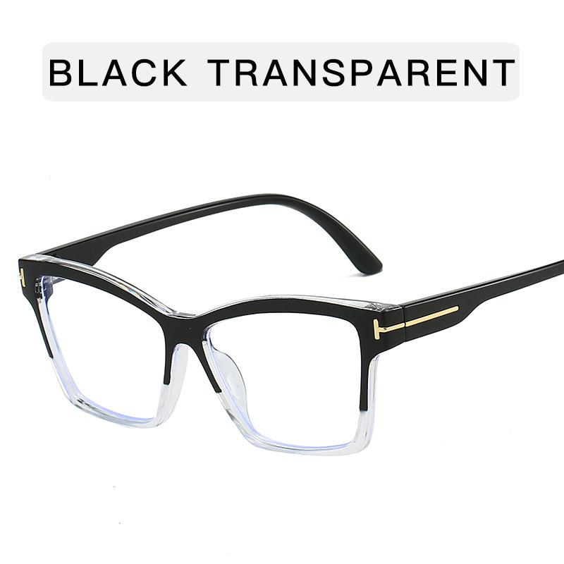 New Anti Blue Light Glasses for Women Fashionable Cat Eye Decoration Eyeglass for Men Simple Retro Eyewear Frame