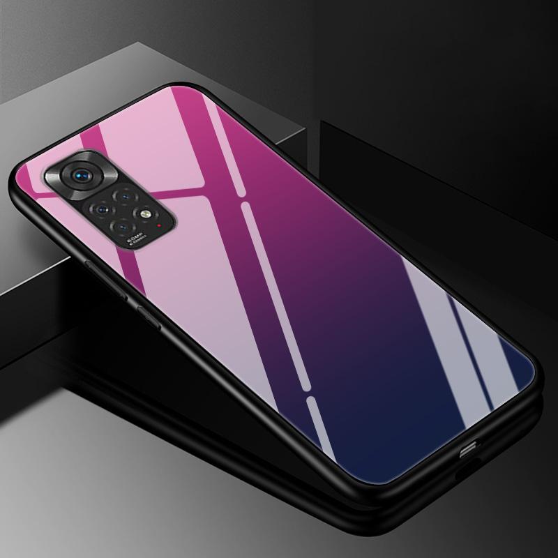 Gradient Tempered Glass Case For Xiaomi Redmi Note 11 Pro Plus 11pro+ 12 11E 10 8 9 Pro 11s 9t 8T 10s 9s Protective Glass Cover