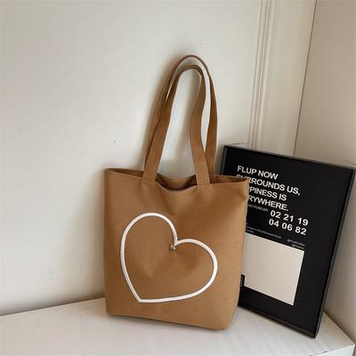 Borsa in Tela Amore Donna Borsa Tote Grande Capacità Borsa da Pendolare Sottobraccio