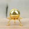 1Pc Figurine Crystal Ball Base Handicraft Desktop Ornaments Photography Props Display Stand Sphere Stone Support Metal Holder