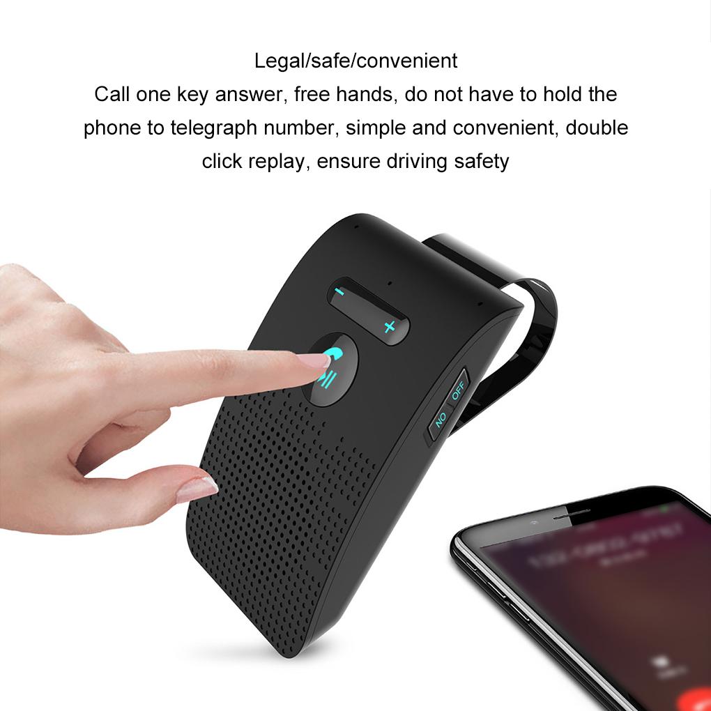 Wireless Speakerphone Bluetooth Car Audio Hands-free Speakerphone Bluetooth-compatible Handsfree Car Kit MP3 Player
