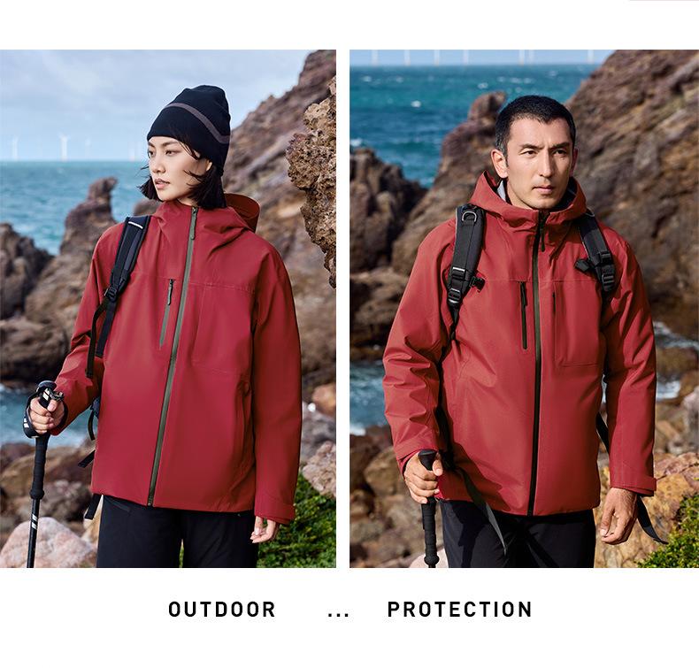 Customized Windproof/Waterproof Jacket with Logo Printing for Men & Women - Ideal for Corporate Group Purchases