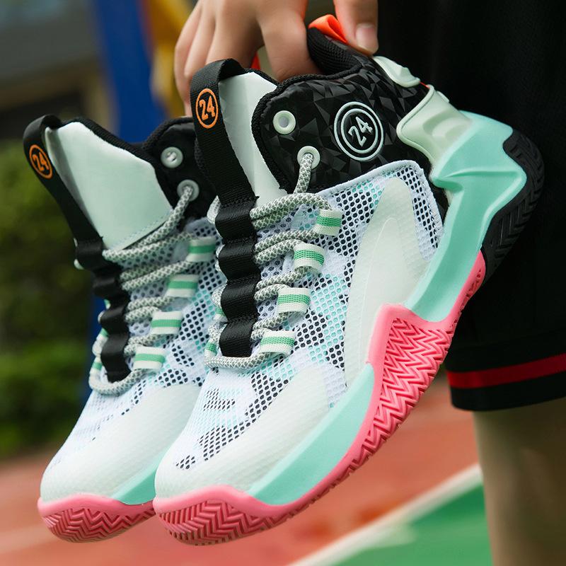 Boys basketball shoes new classmates children's sports shoes medium and older children's running shoes youth sports shoes