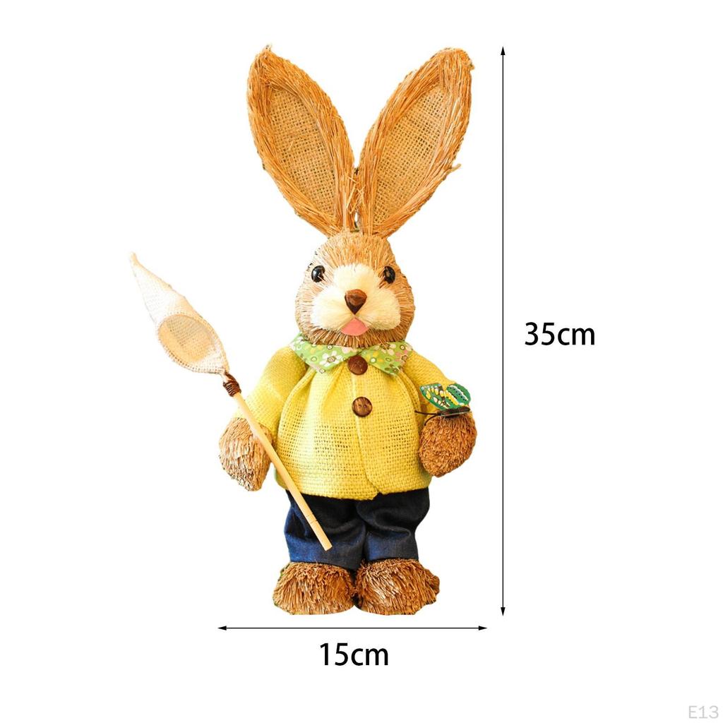 Bunny Figurine, DIY Material Package, Rabbit Statue, Parent Child Cute Easter Gift, Handmade Cartoon