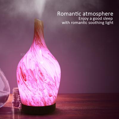 7 LED Lights Lamp Colour Changing Bulb with 100ml Aroma Air Humidifier Aromatherapy Electric Diffuser Mist Maker for Home