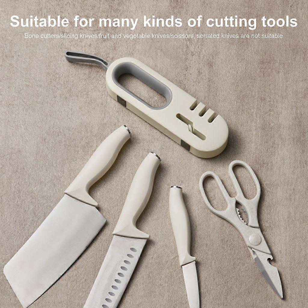 Knife Sharpener Non-slip Bottom High Efficiency Multi-function Restaurant Four-in-one Scissors Sharpener