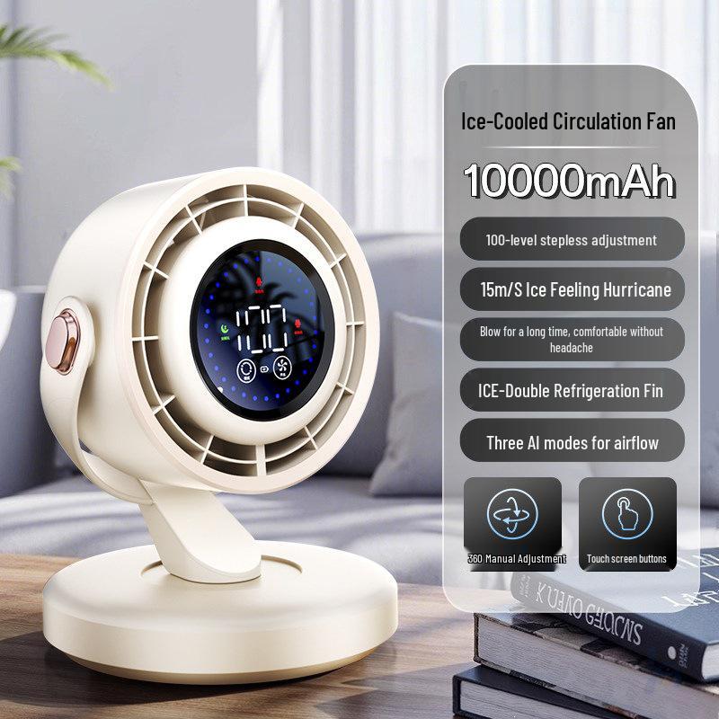 Mijia-Compatible Silent Desktop Fan: Mini Air Circulator for Office Charging Default Option