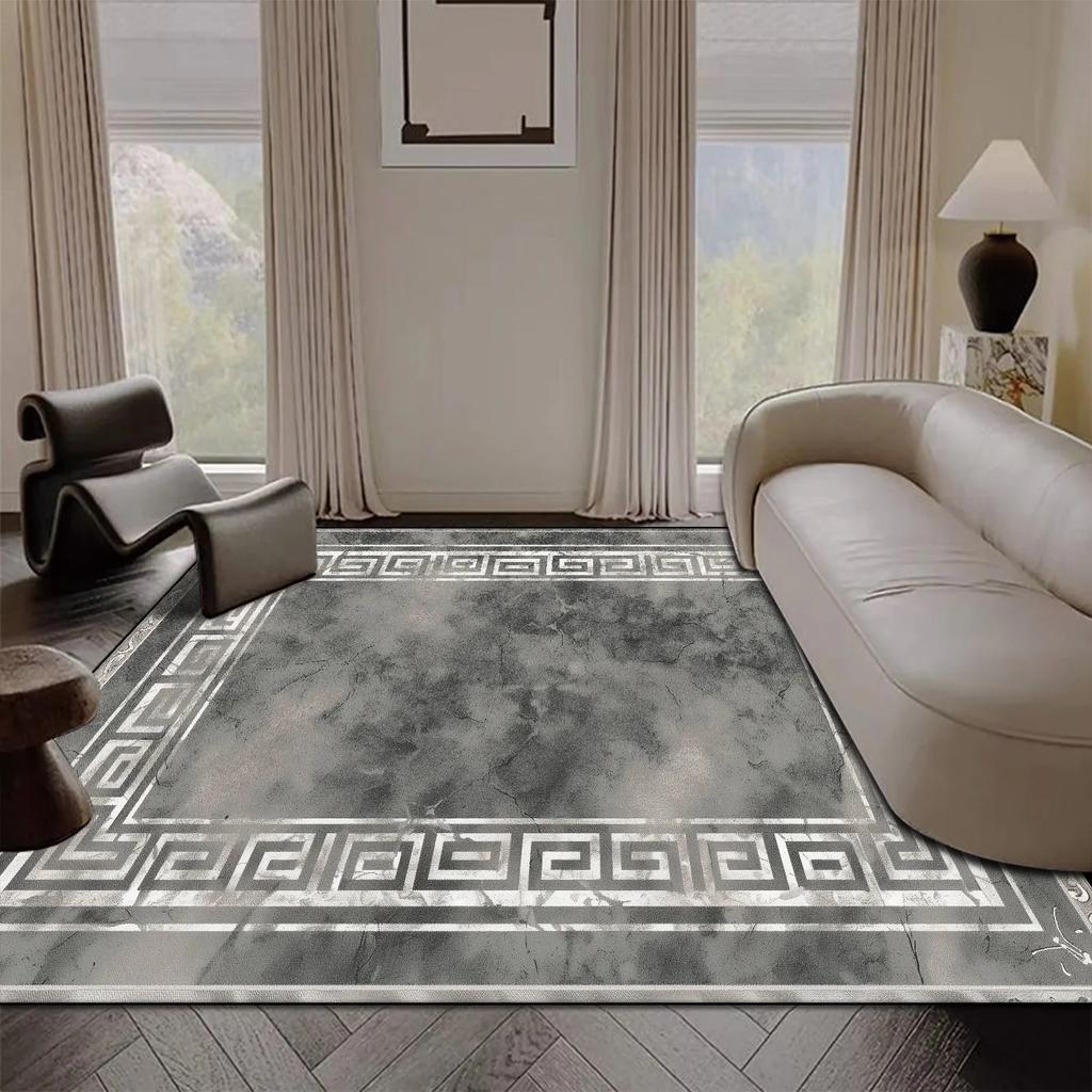 Light Luxury Large Area Living Room Carpet Sofa Coffee Table Rugs 200x300cm Easy Clean Anti-slip Lounge Bedroom Decor Floor Mats