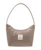 EMIS New Enamel Hobo Bag-Gray Beige