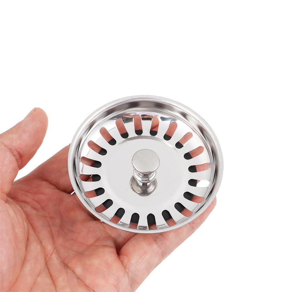 Steel Dish basin cover Kitchen Tools Water Stopper Filter Plug Sink Strainer Basket Drainer