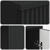 Desk with Shelf Black 142.5 x 50 x 75 cm Particleboard
