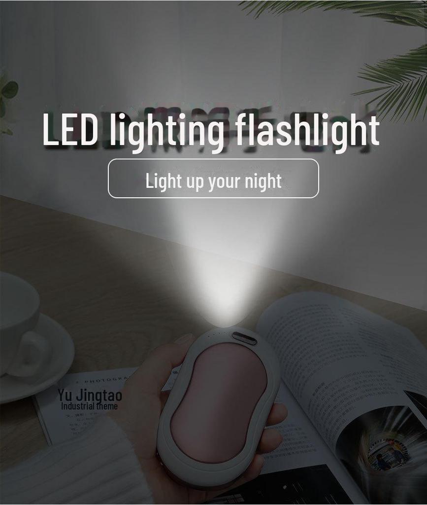 Dual-Function Hand Warmer & USB Power Bank with Heating & Vibration Massage