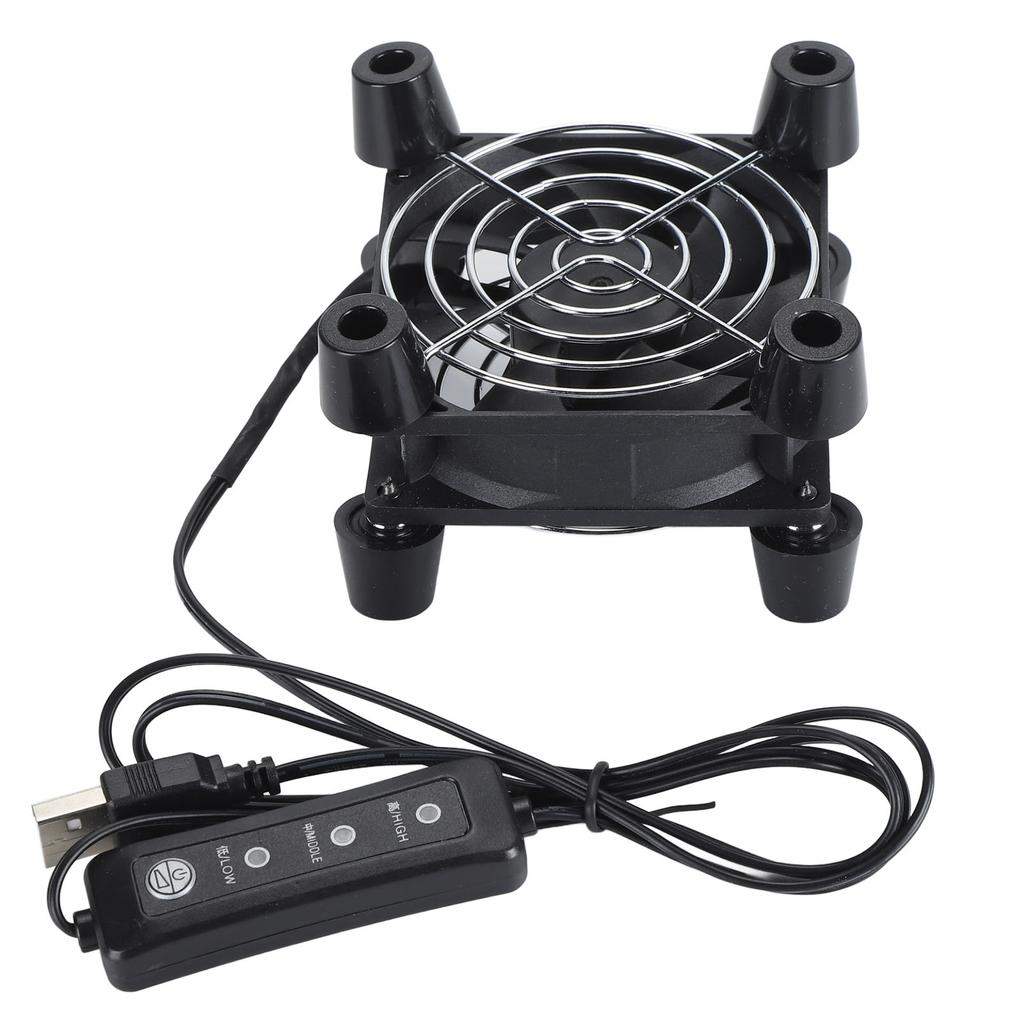 Computer Fan 3 Speed 80mm Quiet 5V USB Brushless Cooling Fan for PC Case for Xbox Console for