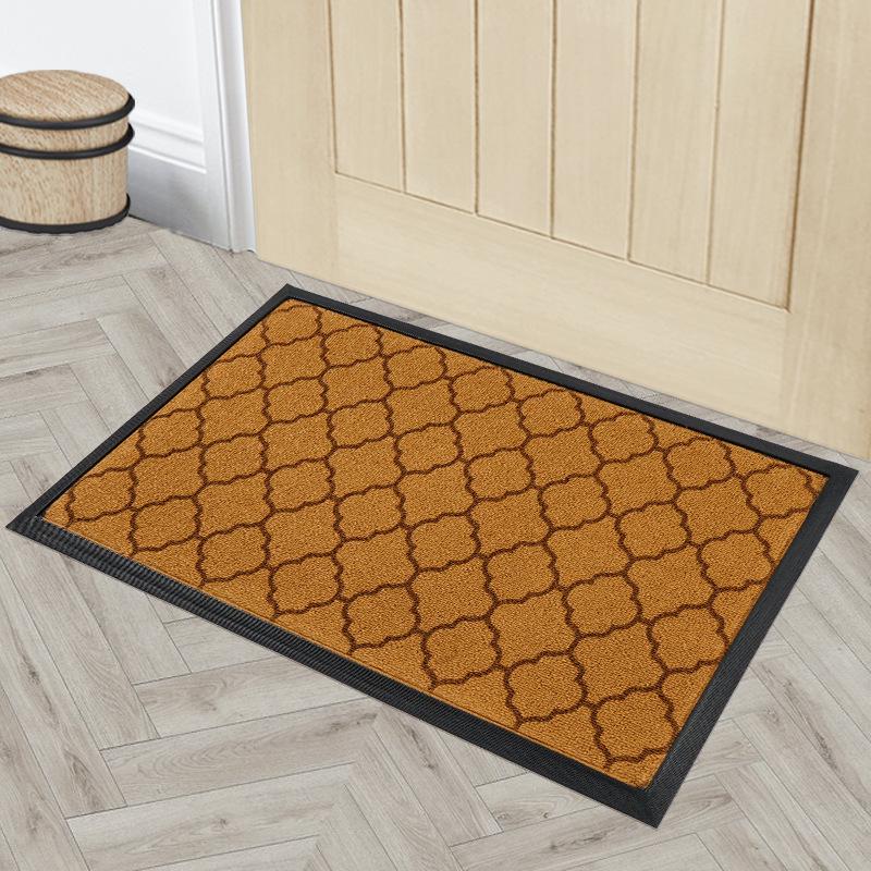 Geometric Anti-Slip Mud Wiping Door Mat - Wear-Resistant Rubber, Polypropylene