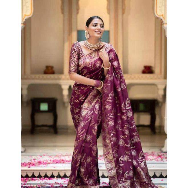 Siste nye collation disigner saree for kvinner, ,bluse (Må sys etter størrelse og passform)