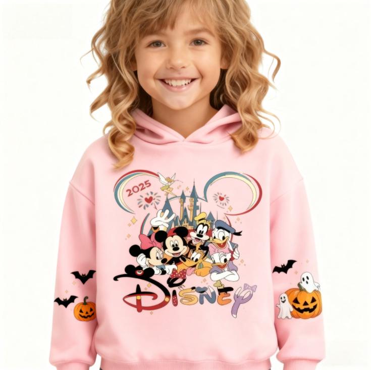 

Дисней Наряды для родителей и детей Микки Семейные Хэллоуин Разноцветные Толстовки Подходят в качестве подарков для детей осенью и зимой 3XL