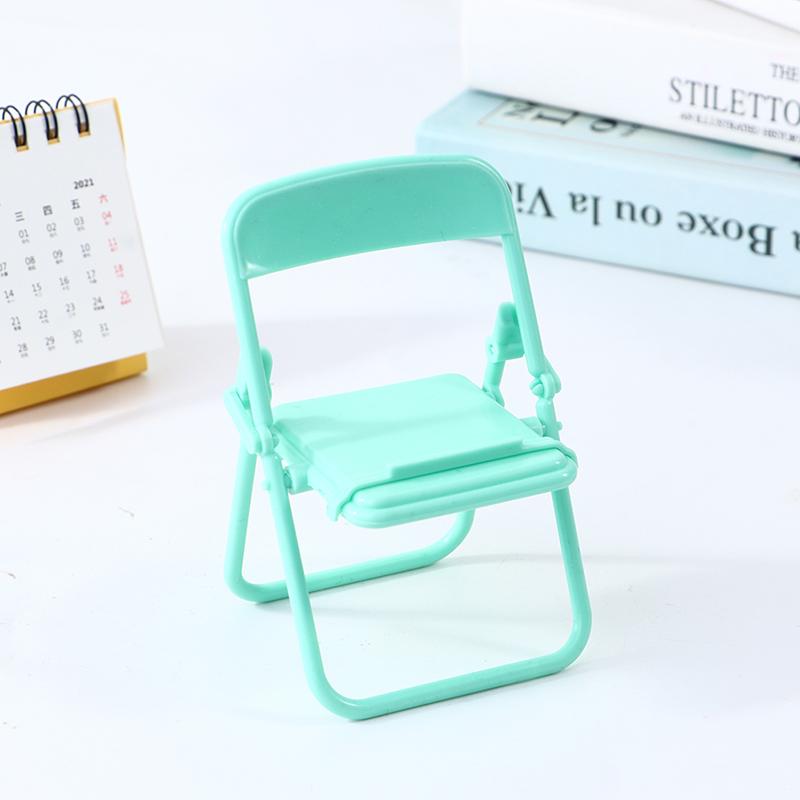 

Симпатичное кресло-держатель для мобильного телефона, складной настольный кронштейн для мобильного телефона, декор для рабочего стола зелёный