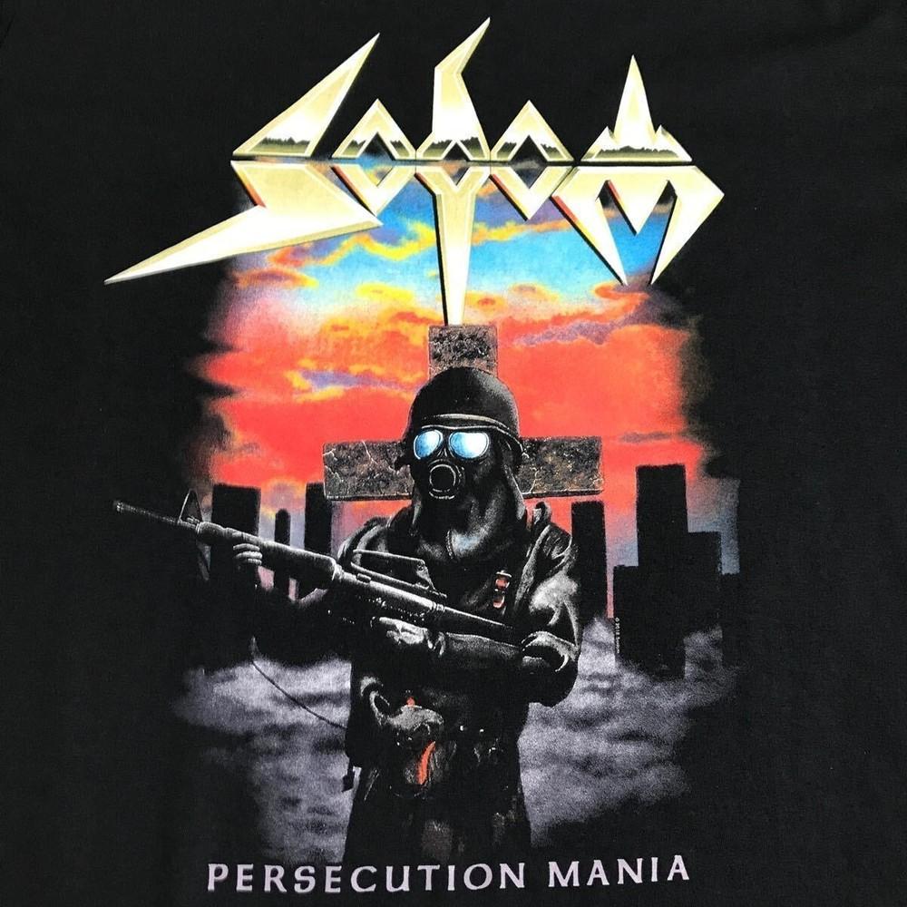 

HOT! SODOM PERSECUTION MANIA T Shirt Band T 2018 Unisex S-5XL OM574 Unisex T-Shirt XXXXL