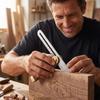 Adjustable Woodworking Gauge with Wooden Handle for Angle Measurement and Corner Marking