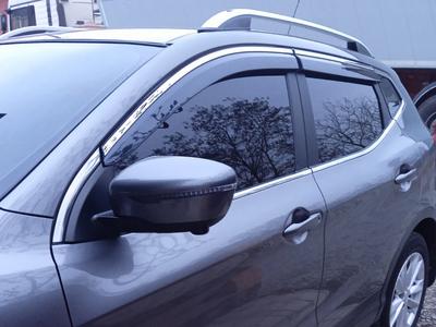 Wind Deflectors with Chrome Niken Luxury (4 Things) for Nissan Qashqai 2014-2021
