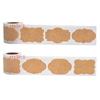About 300 Pcs/Roll Brown Labels Tags Blank Kitchen Jar Natural Kraft Paper Cards Sticker Self Adhesive Plain