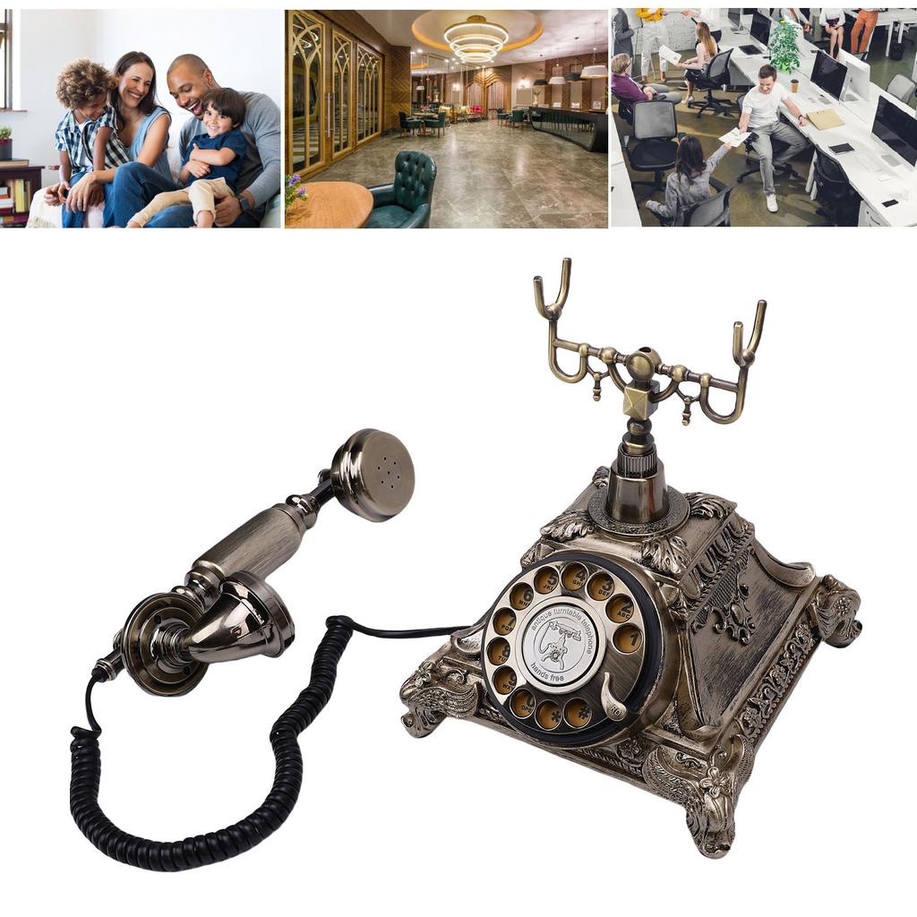 Guest Book Phone 32G Capacity Vintage Retro Telephone Customized Voice Message for Wedding Party