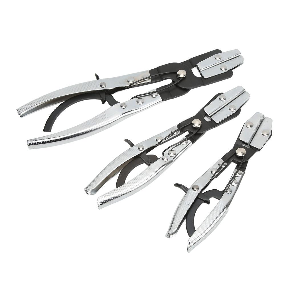 3PcsSet Hose Pinch Off Pliers Automatic Locking Length 8in 10in 12in Carbon Steel for Coolant