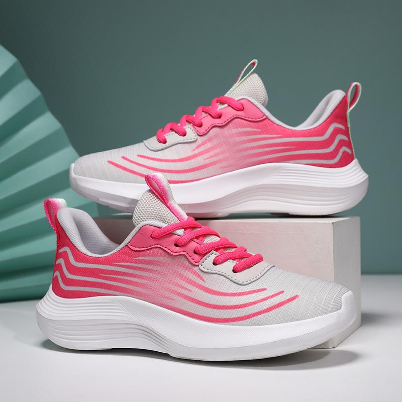 Sports Women's Shoes 2025 Spring and Summer New Breathable Mesh Fashion Casual Running Shoes Women's Non-slip and Wear-resistant Walking Shoes Tide