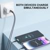 Type C To USB 5Pin and Type C Splitter Cord 27W 1 To 2 Male Connectors Fast Charging Cable Wire for Multiple Devices