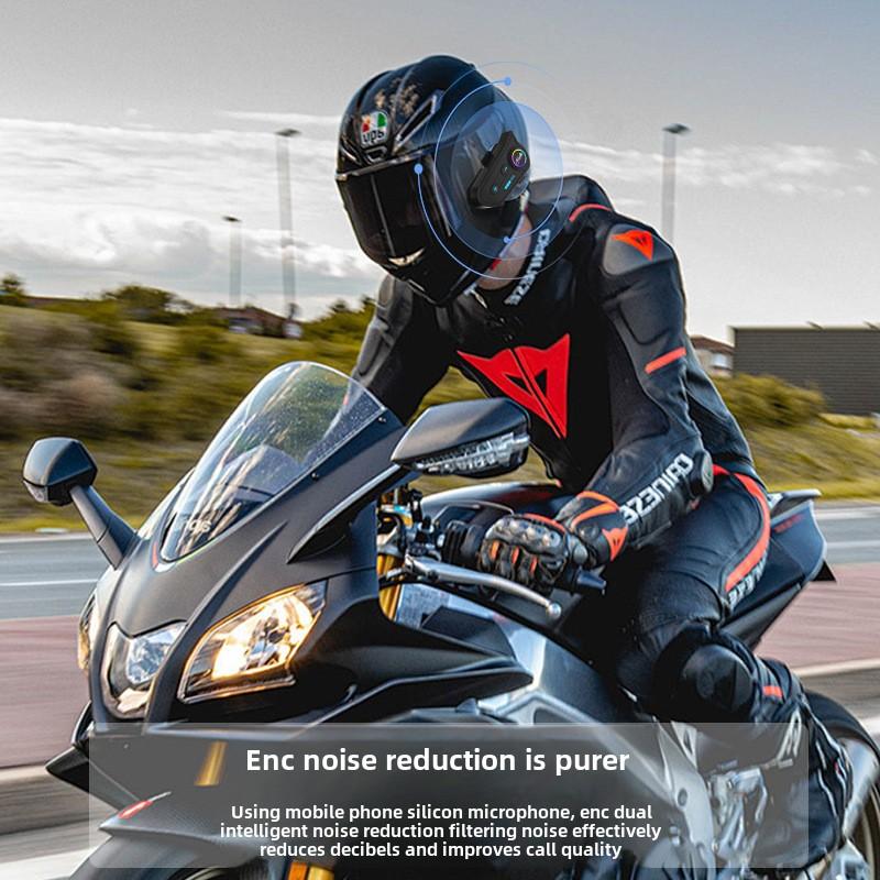 Wireless Helmet Bluetooth Headset Motorcycle Helmet Bluetooth Headset Waterproof and Dust Cancelling Noise Light Helmet Headset