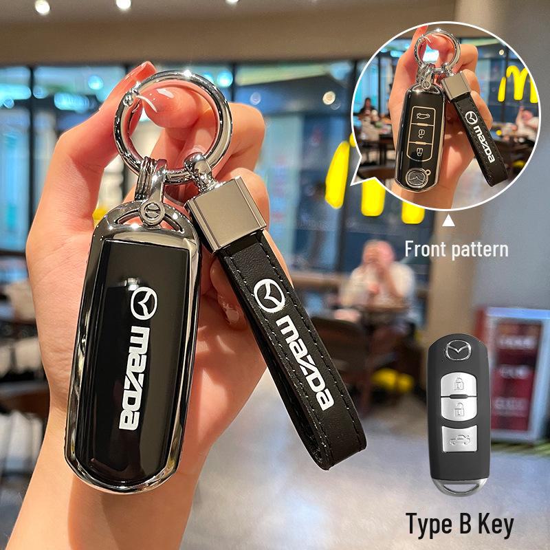 Kryt klíče Mazda pro 3/CX-4/CX-5/Atez/CX-30 - Plný ochranný kryt z TPU s přezkou