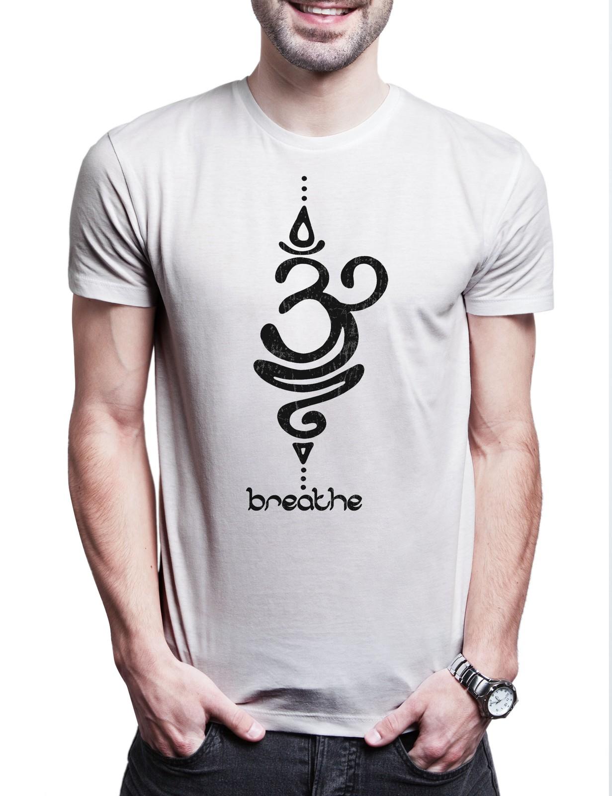 Breathe Symbol Herren T-Shirt Buddha Hinduismus Buddhismus Chakra Yoga Pilates XXXL
