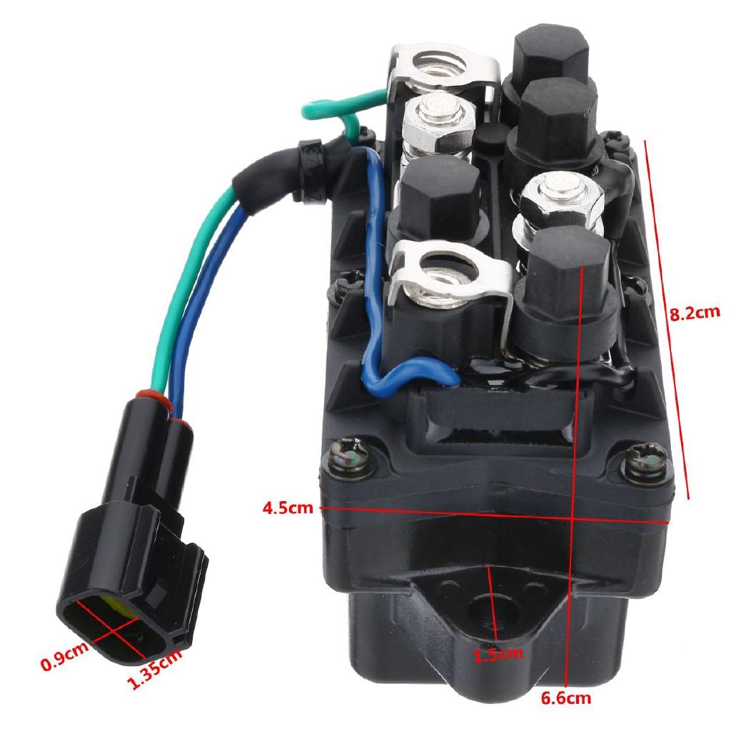 12V Trim Relay Assembly Replacement for YAMAHA For HP Outboard F150 F250 63P-81950-00-00 Motorcycle Motorbike