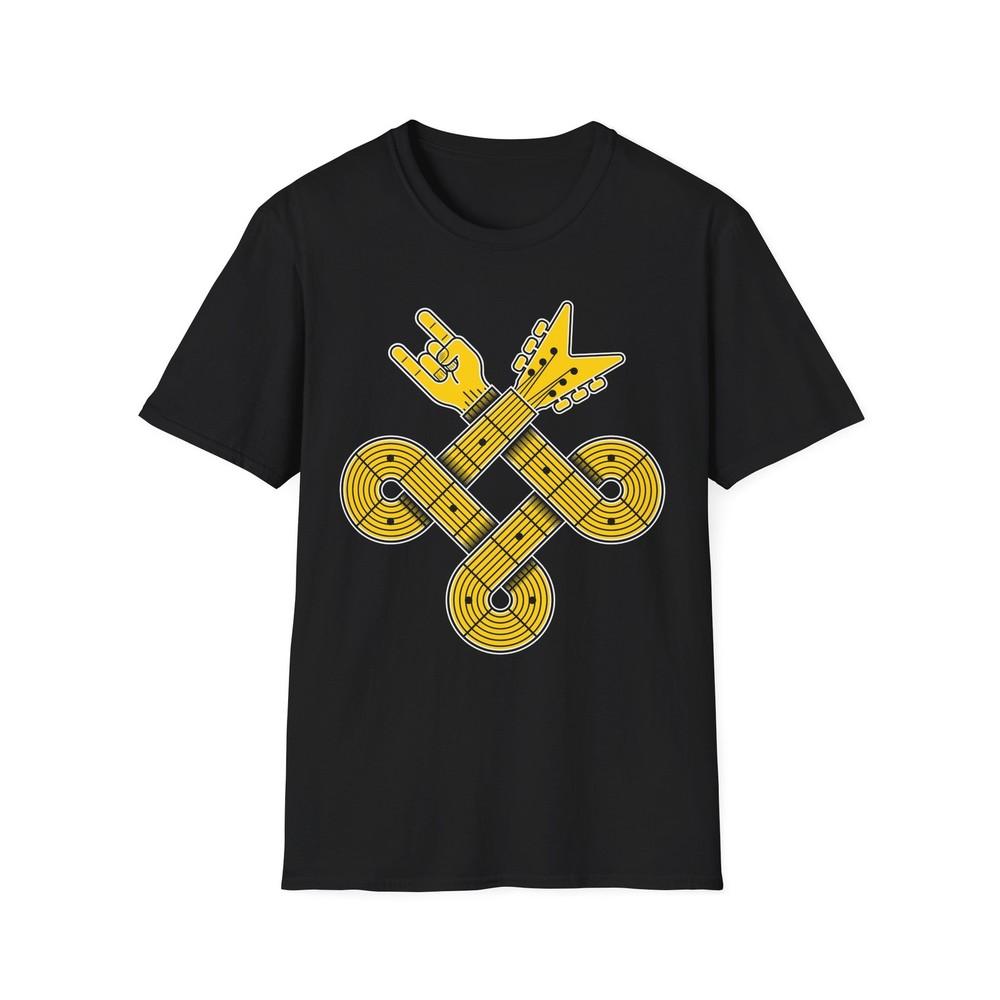 Guitarist Tee, Rock Fan Top, Unisex T-Shirt, Celtic Knot Shirt, Musician Gift