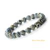 New Blue Malachite Natural Stone Bracelets Women Men Chakra Prayer Mala Buddhist Beads Bracelet Bangle Yoga Strand Charm Jewelry