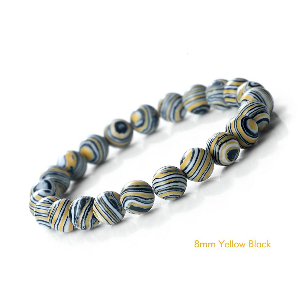 New Blue Malachite Natural Stone Bracelets Women Men Chakra Prayer Mala Buddhist Beads Bracelet Bangle Yoga Strand Charm Jewelry