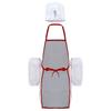Children‘s Cooking Apron Set 3Pieces: Elastic Band Chef Hat, Oversleeves & Bib Apron with Pocket for Mess-Free Baking